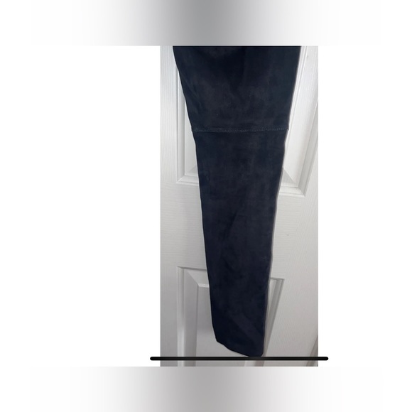 Joie Jeans Black Suede Leather Skinny Pants Size 27 - Picture 9 of 16